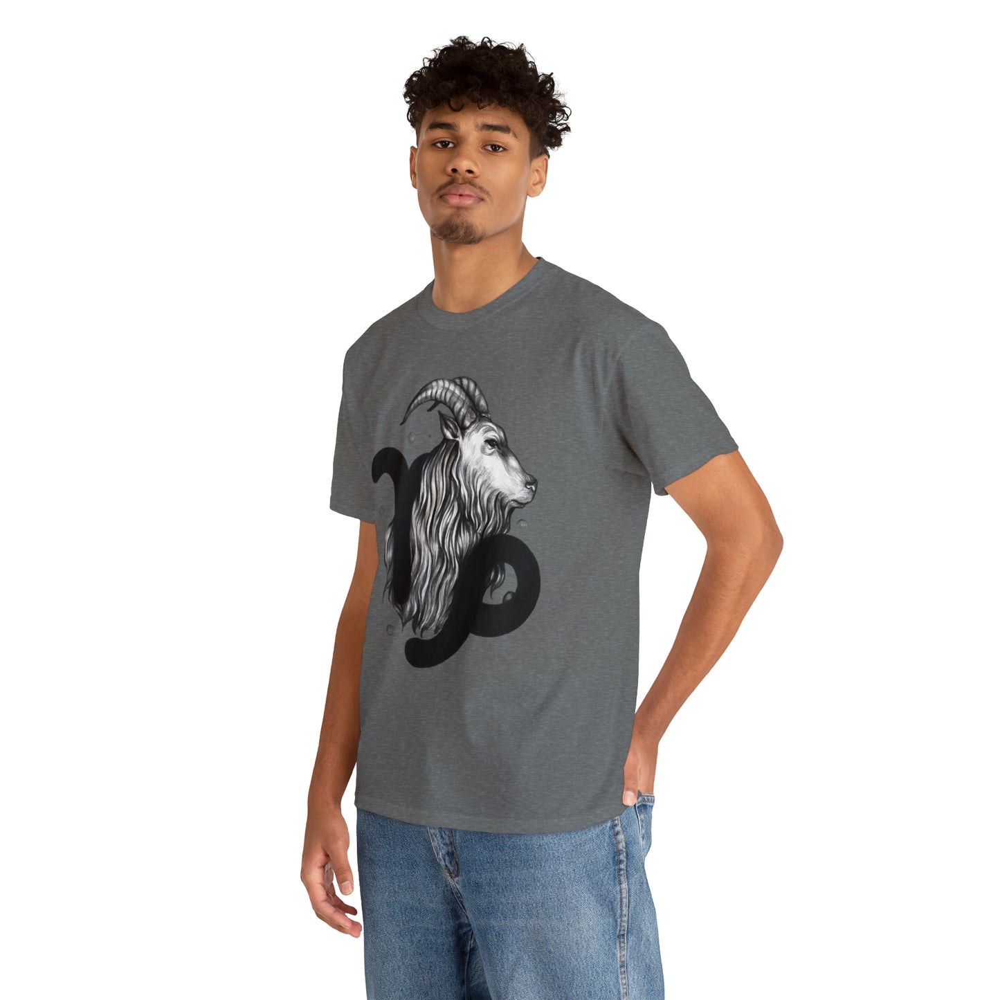Capricorn Zodiac Sign - Unisex Heavy Cotton Tee
