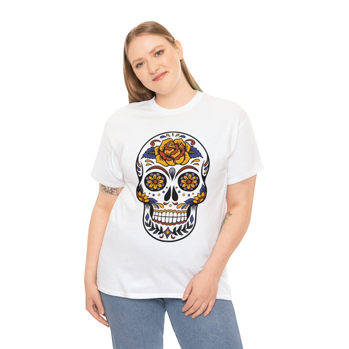 Halloween Day of the Dead 03 - Unisex Heavy Cotton Tee
