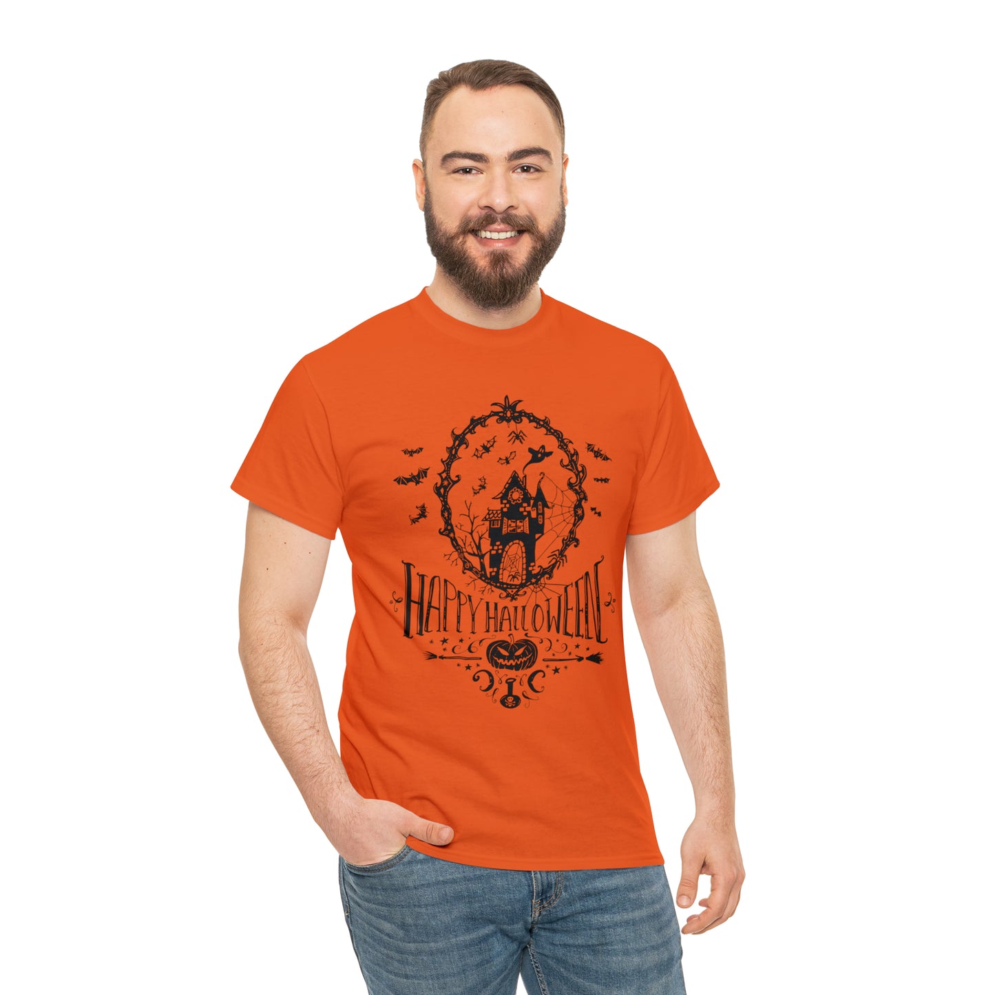 Halloween Happy Halloween - Unisex Heavy Cotton Tee