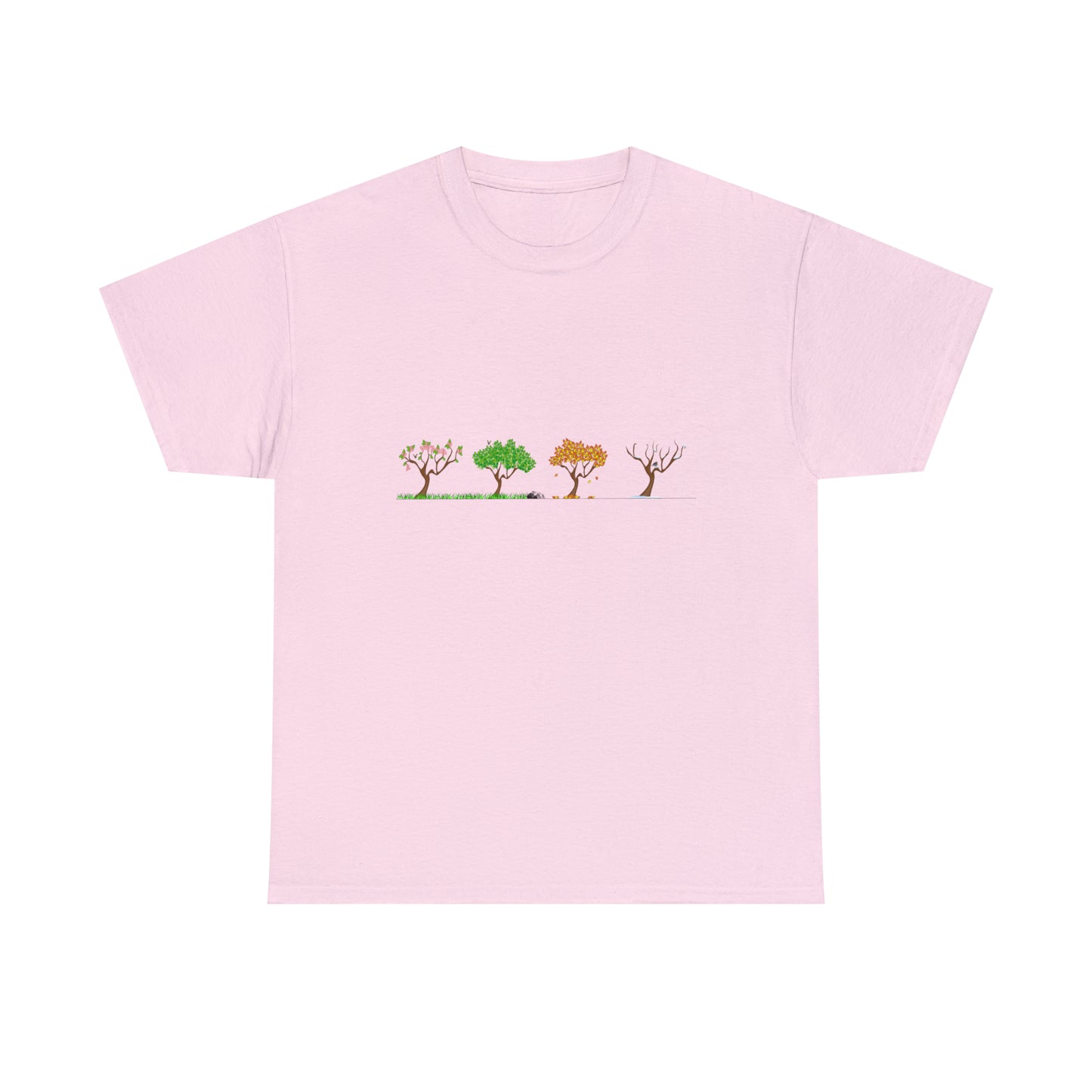 Fall Autumn Trees 01 - Unisex Heavy Cotton Tee