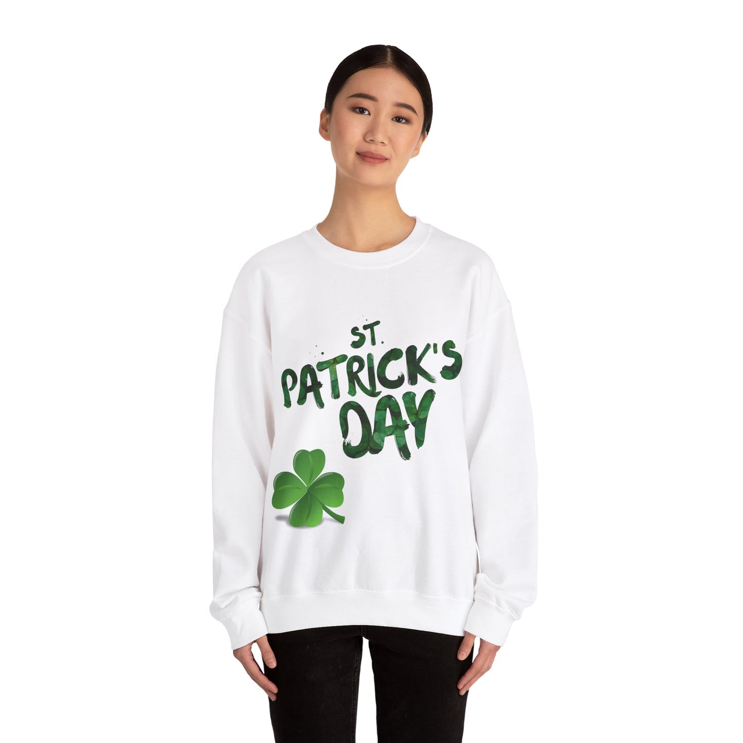 St. Patricks Day - 4 Leaf Clover Lucky Unisex Heavy Sweatshirt