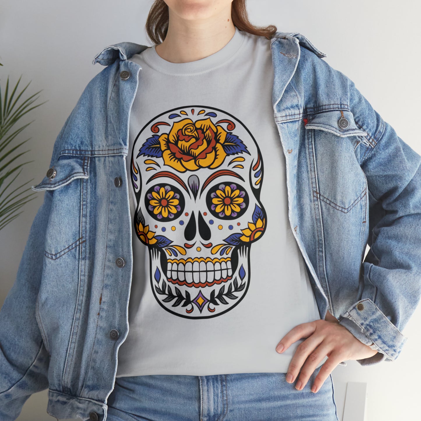 Halloween Day of the Dead 03 - Unisex Heavy Cotton Tee