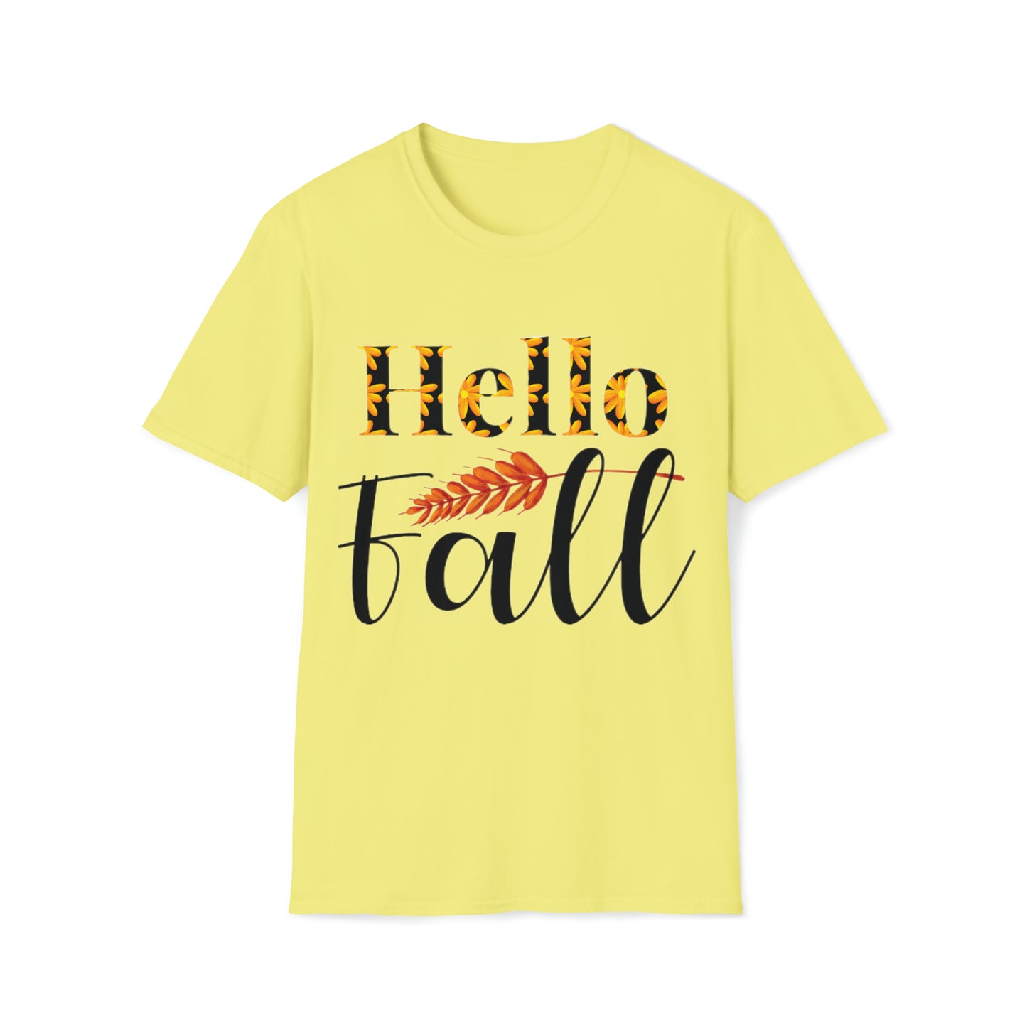 Autumn - 002 Hello Fall Unisex Softstyle T-Shirt