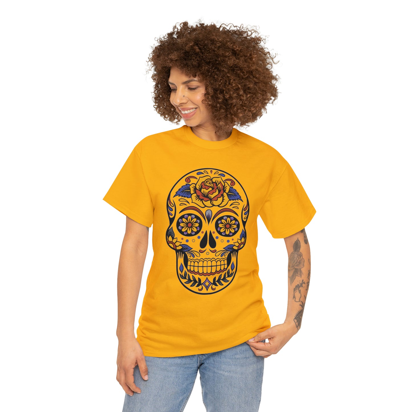 Halloween Day of the Dead 03 - Unisex Heavy Cotton Tee