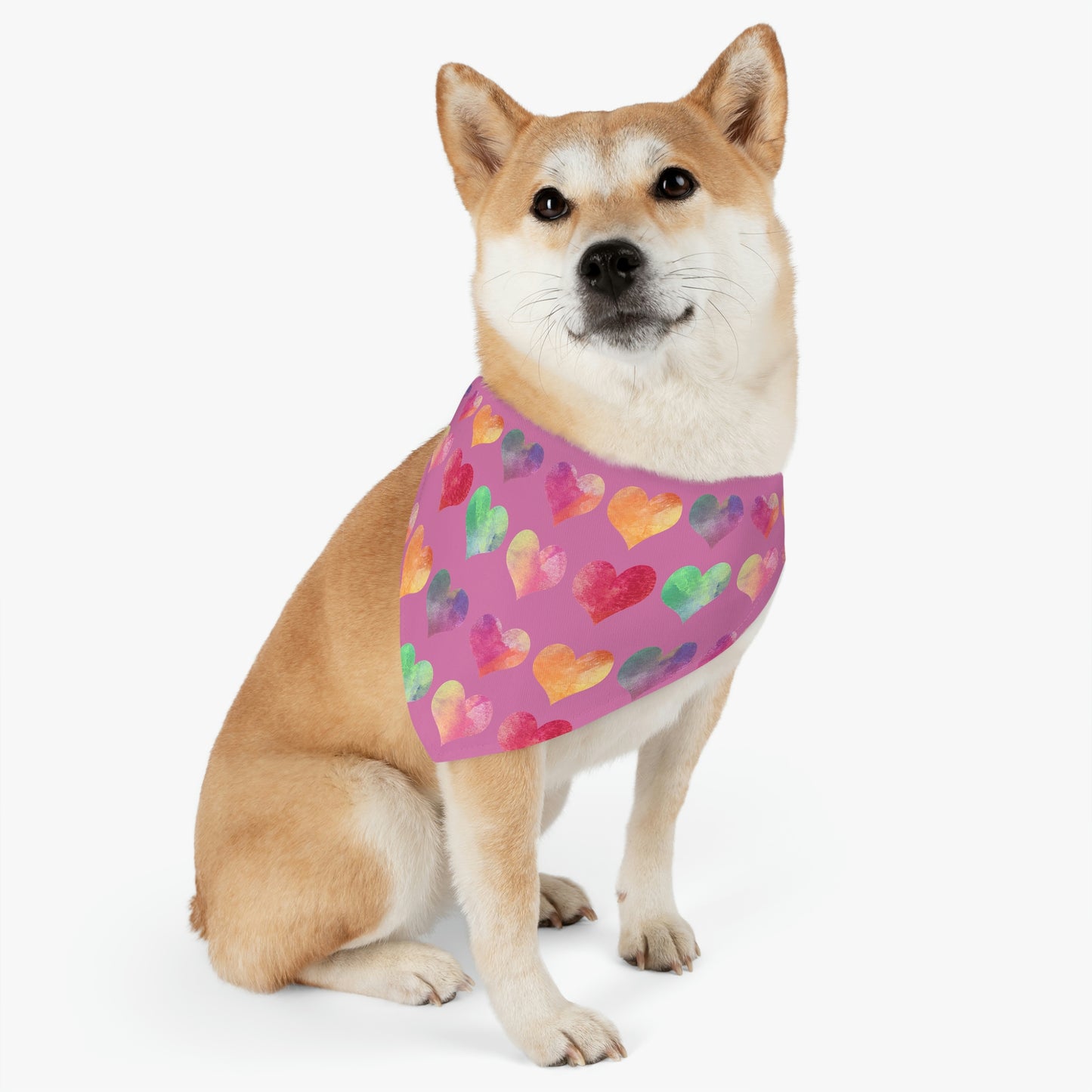 Hearts Pet Bandana Collar