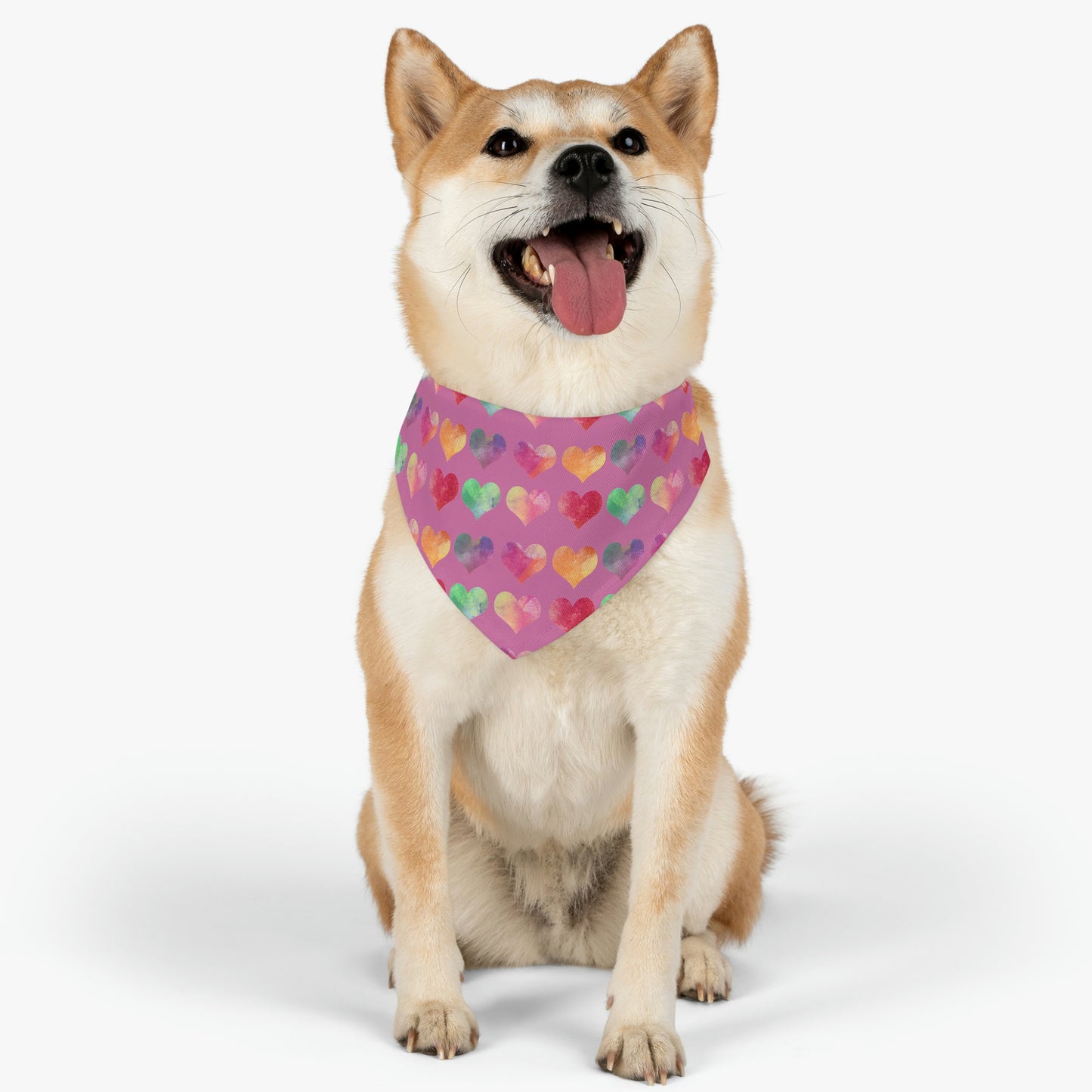 Hearts Pet Bandana Collar