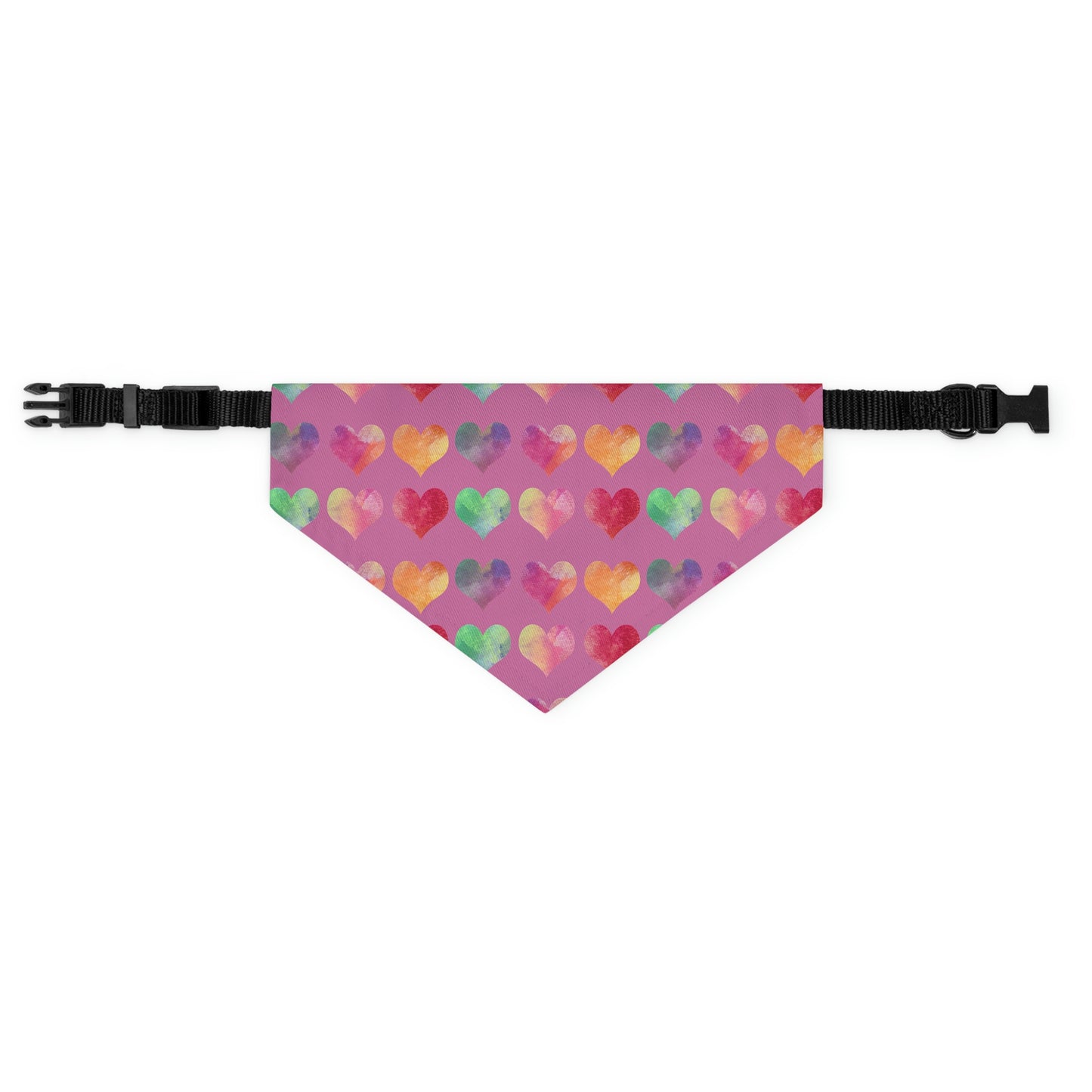Hearts Pet Bandana Collar
