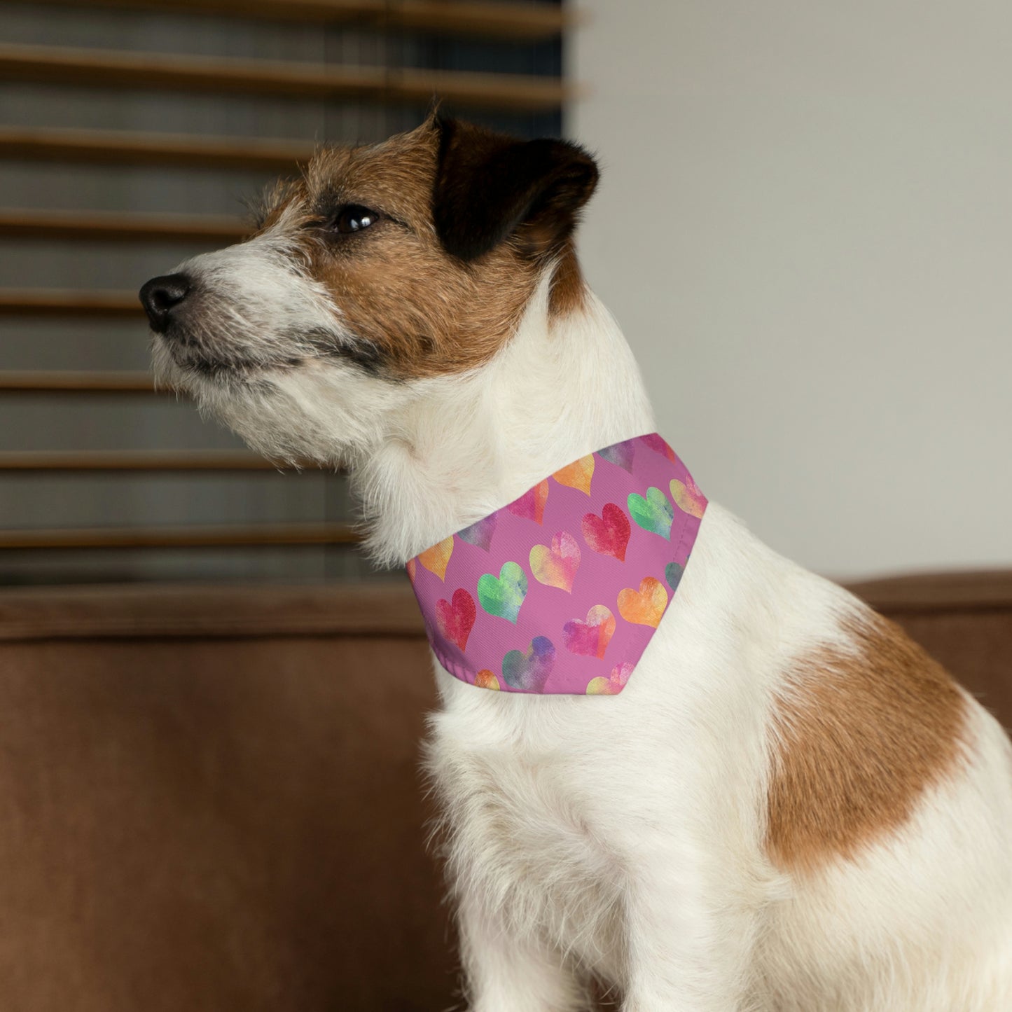 Hearts Pet Bandana Collar