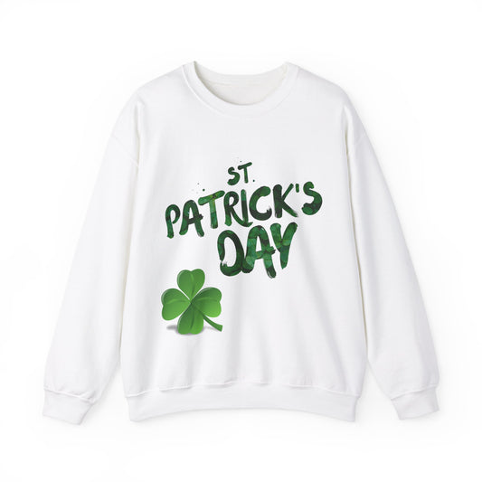 St. Patricks Day - 4 Leaf Clover Lucky Unisex Heavy Sweatshirt