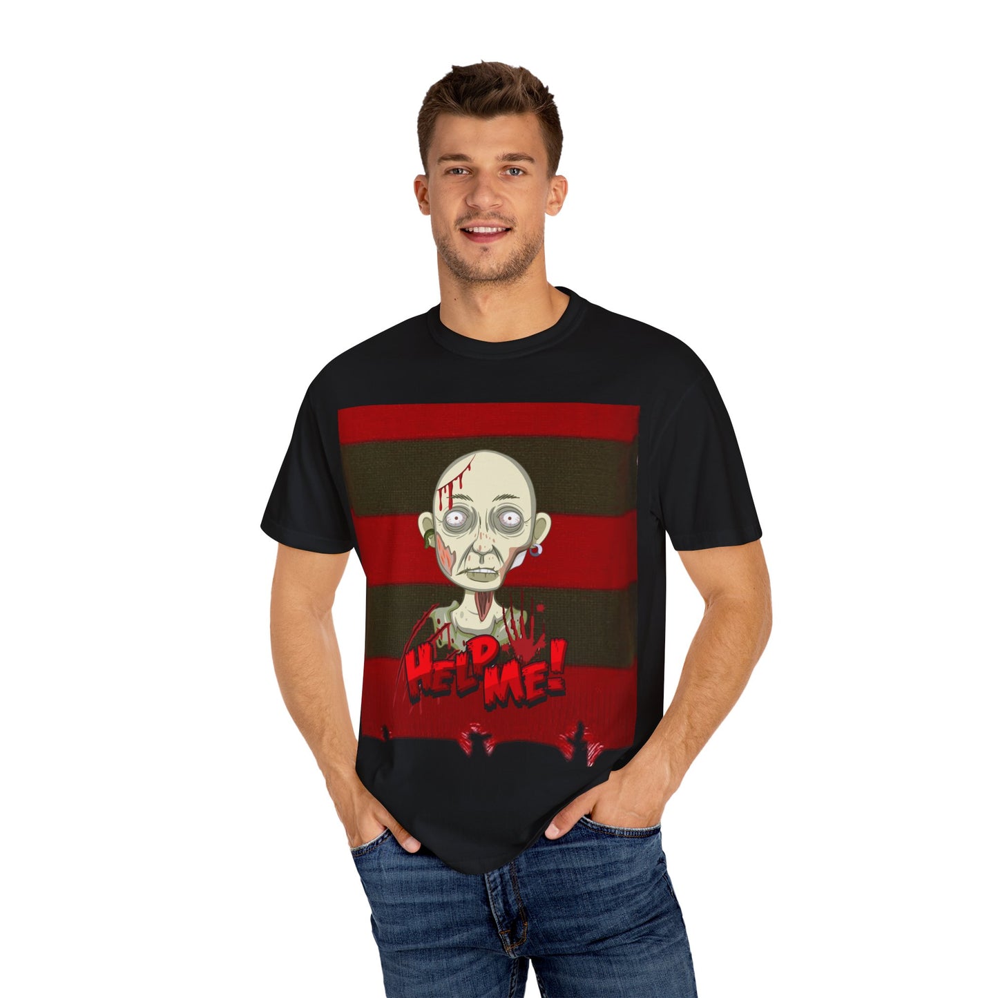 Halloween Freddy-Dyed T-shirt