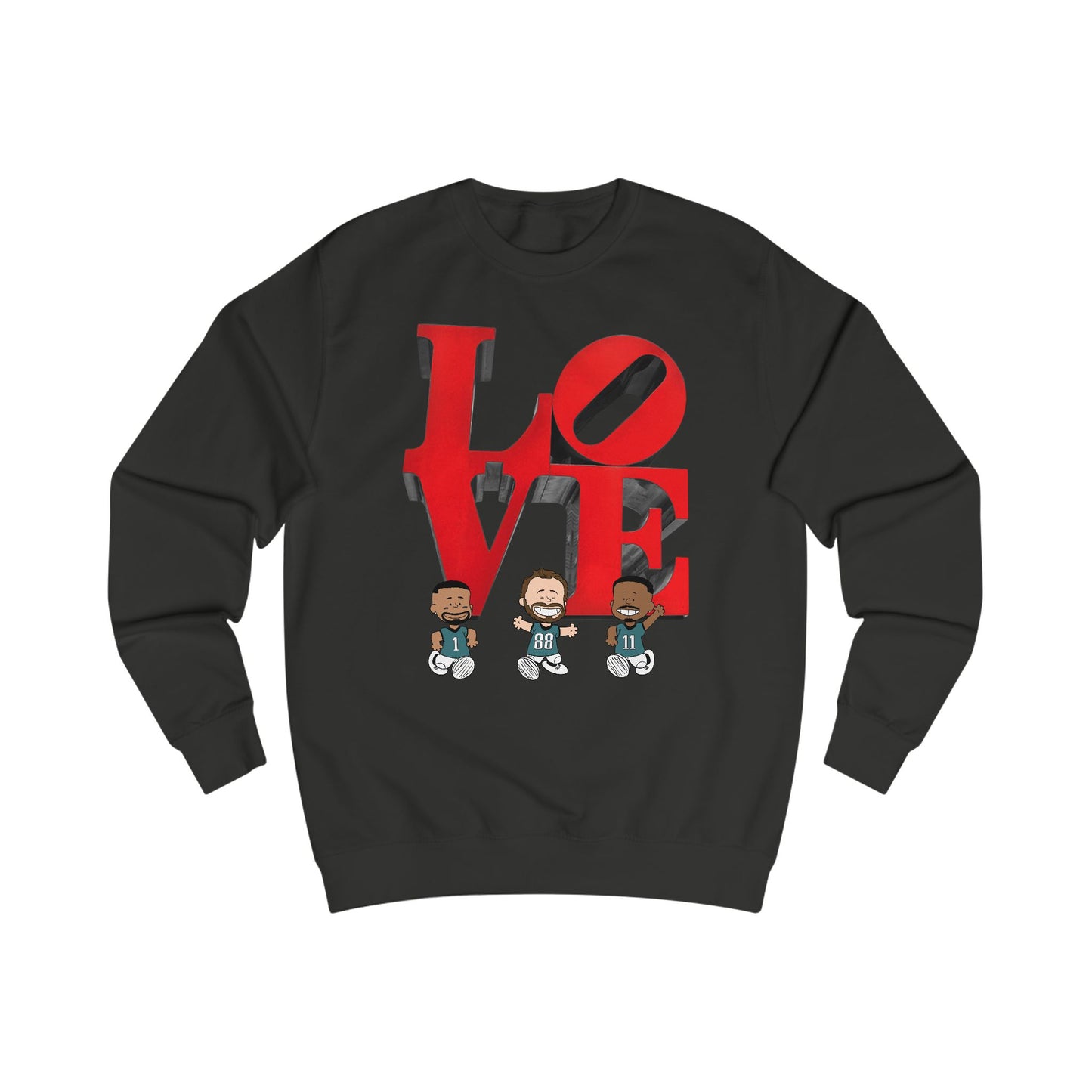 Philadelphia Eagles Valentine's - LOVE V1 Unisex Sweatshirt