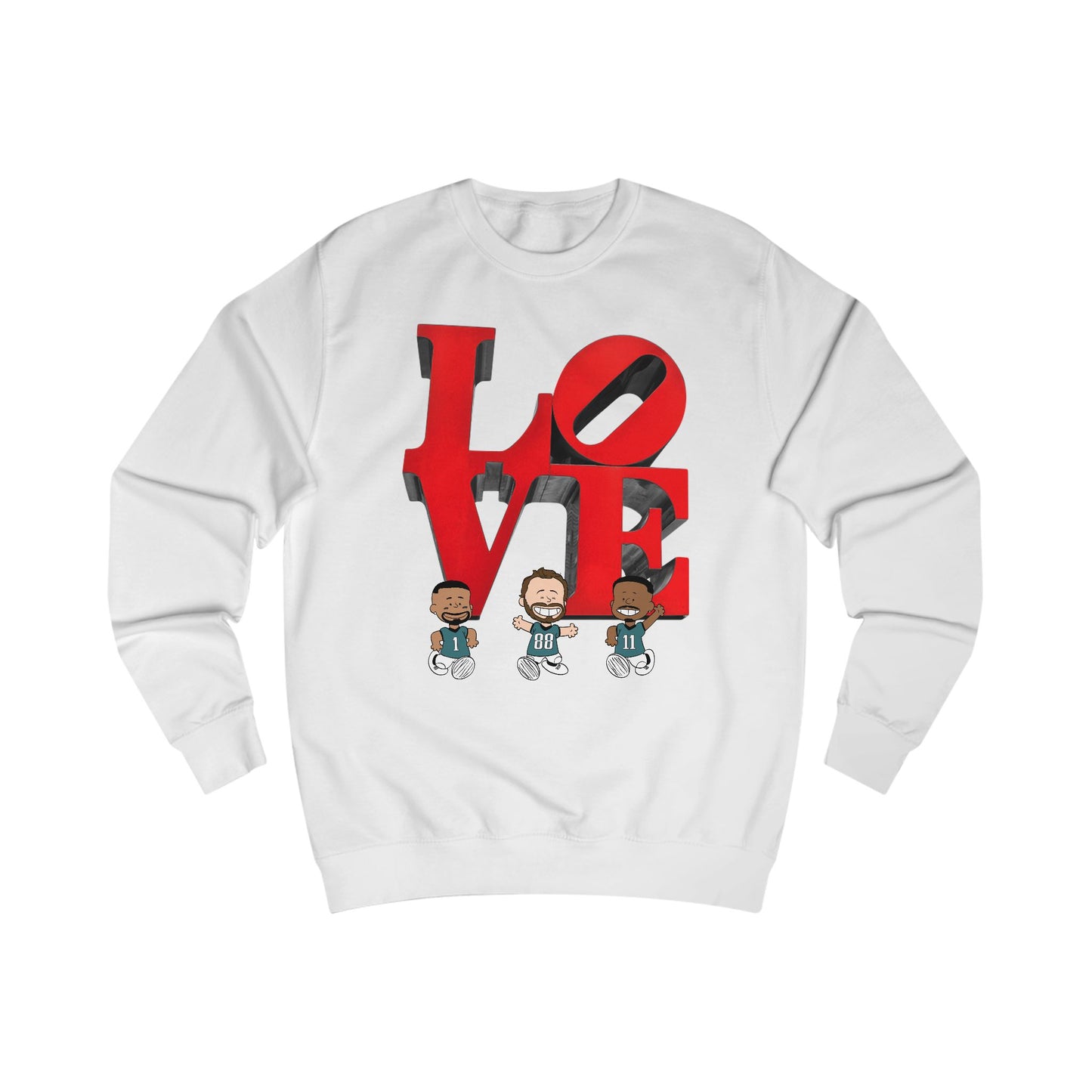 Philadelphia Eagles Valentine's - LOVE V1 Unisex Sweatshirt