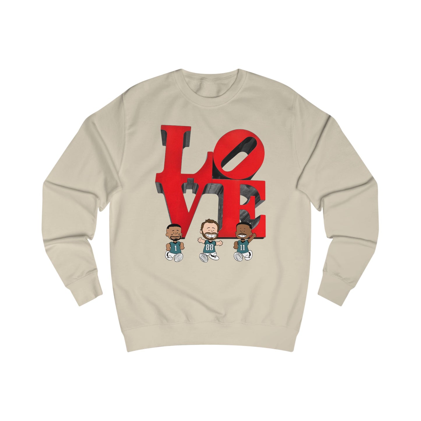 Philadelphia Eagles Valentine's - LOVE V1 Unisex Sweatshirt