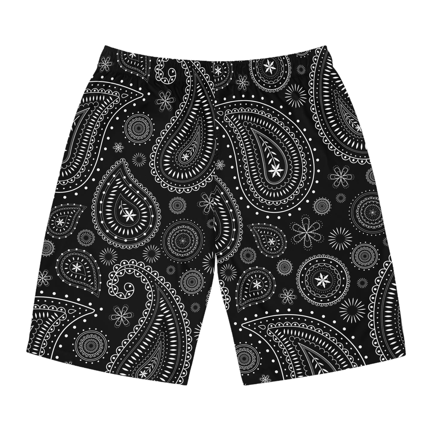Black Bandana Men's Board Shorts (AOP)