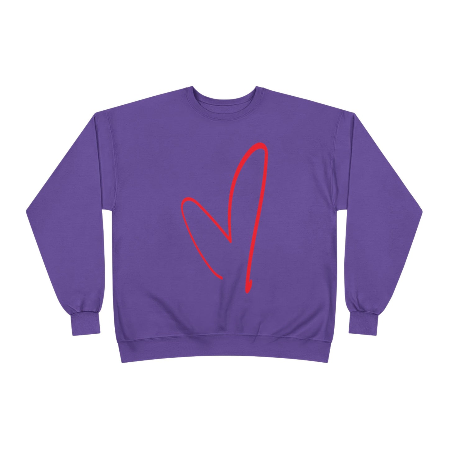 Big Heart Valentines Day - Unisex EcoSmart® Crewneck Sweatshirt