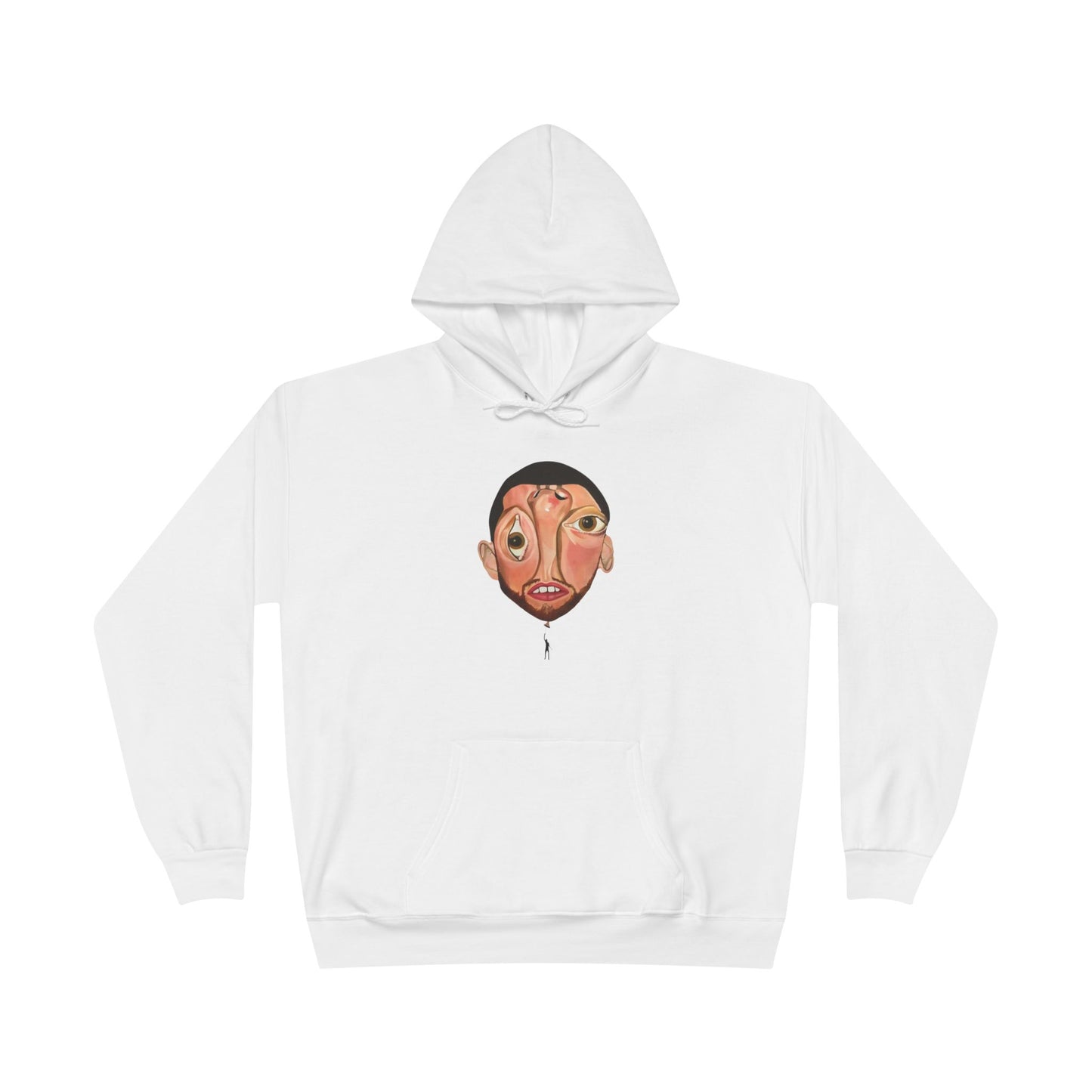 Balloon Face PortraitV2 - EcoSmart® Pullover Hoodie Sweatshirt