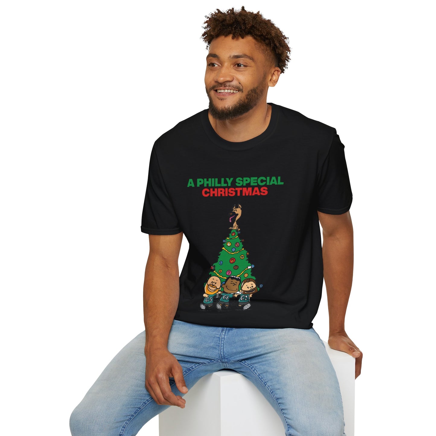 Philadelphia Eagles Christmas - Unisex Softstyle T-Shirt