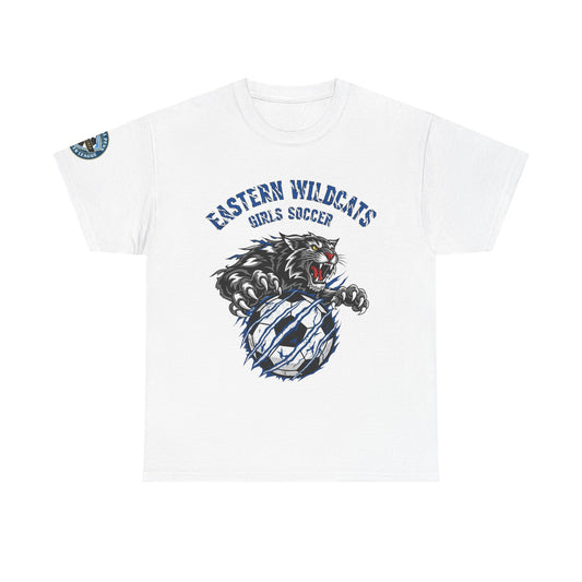 Girls Soccer Eastern Wildcats Heavy Cotton Tee