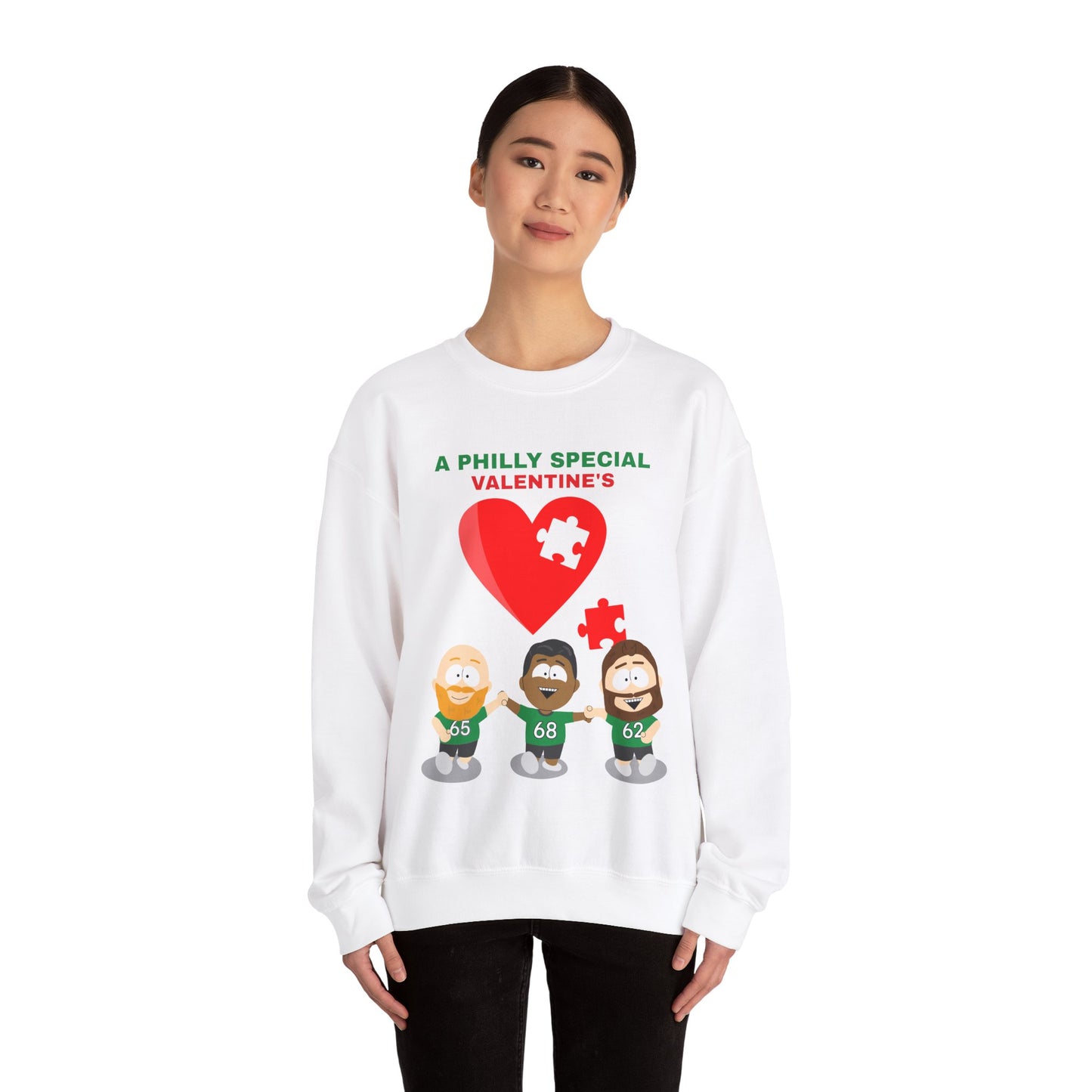 Philadelphia Eagles Valentine's Day 02 - Unisex Heavy Blend Sweatshirt