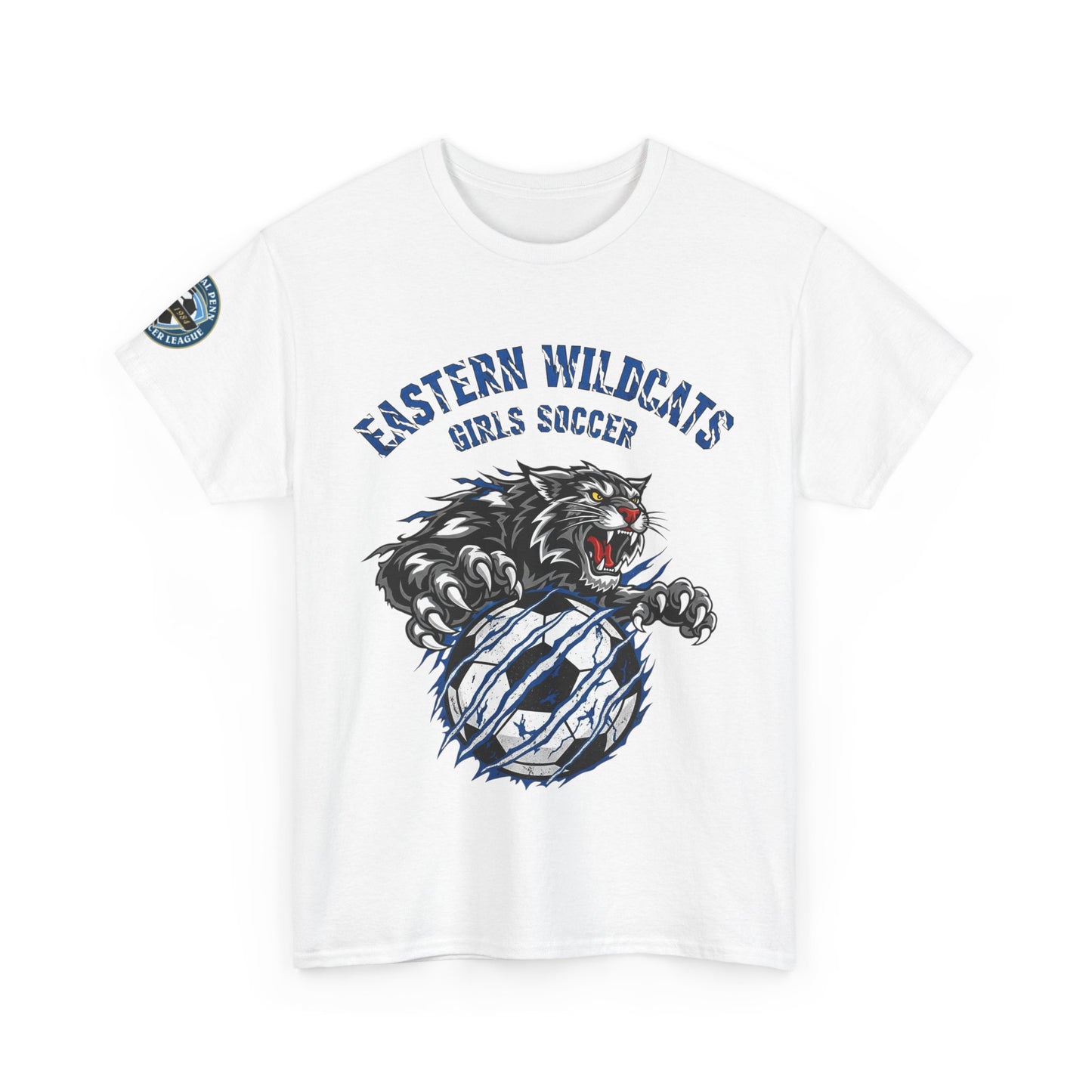 Girls Soccer Eastern Wildcats Heavy Cotton Tee