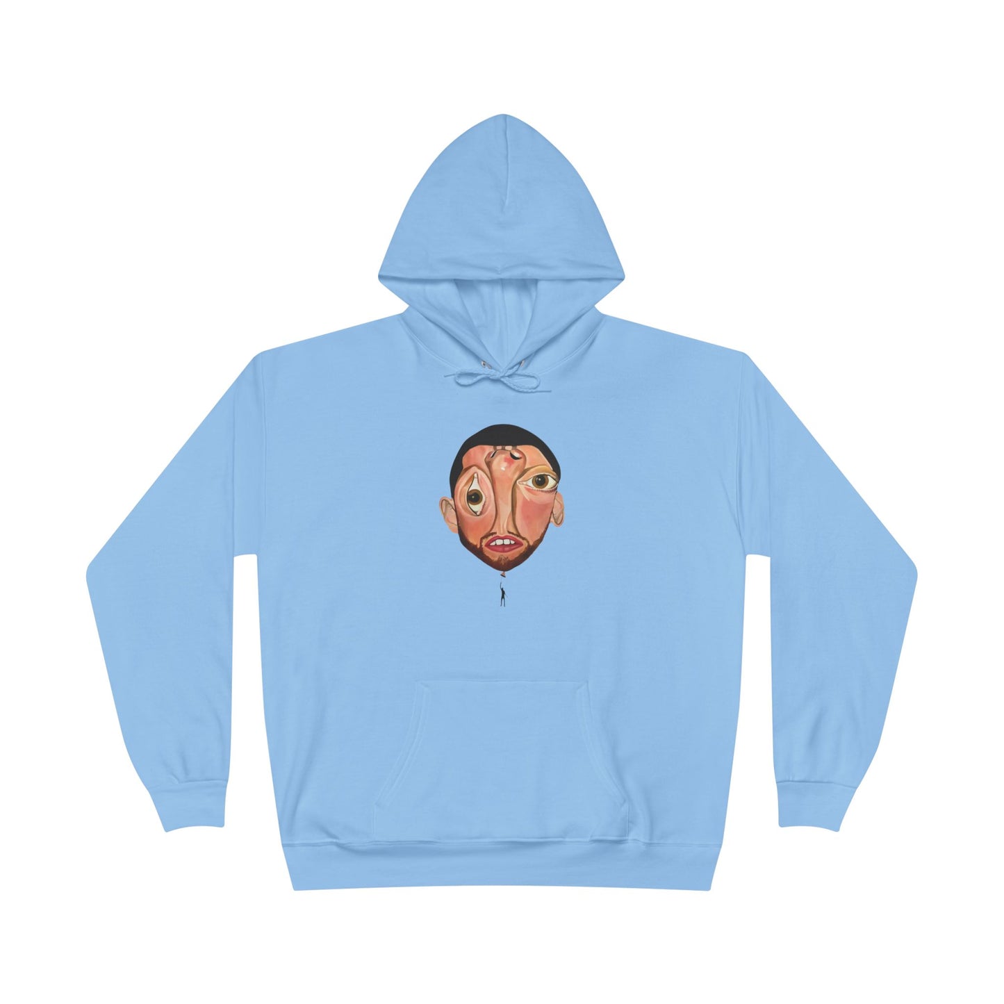 Balloon Face PortraitV2 - EcoSmart® Pullover Hoodie Sweatshirt