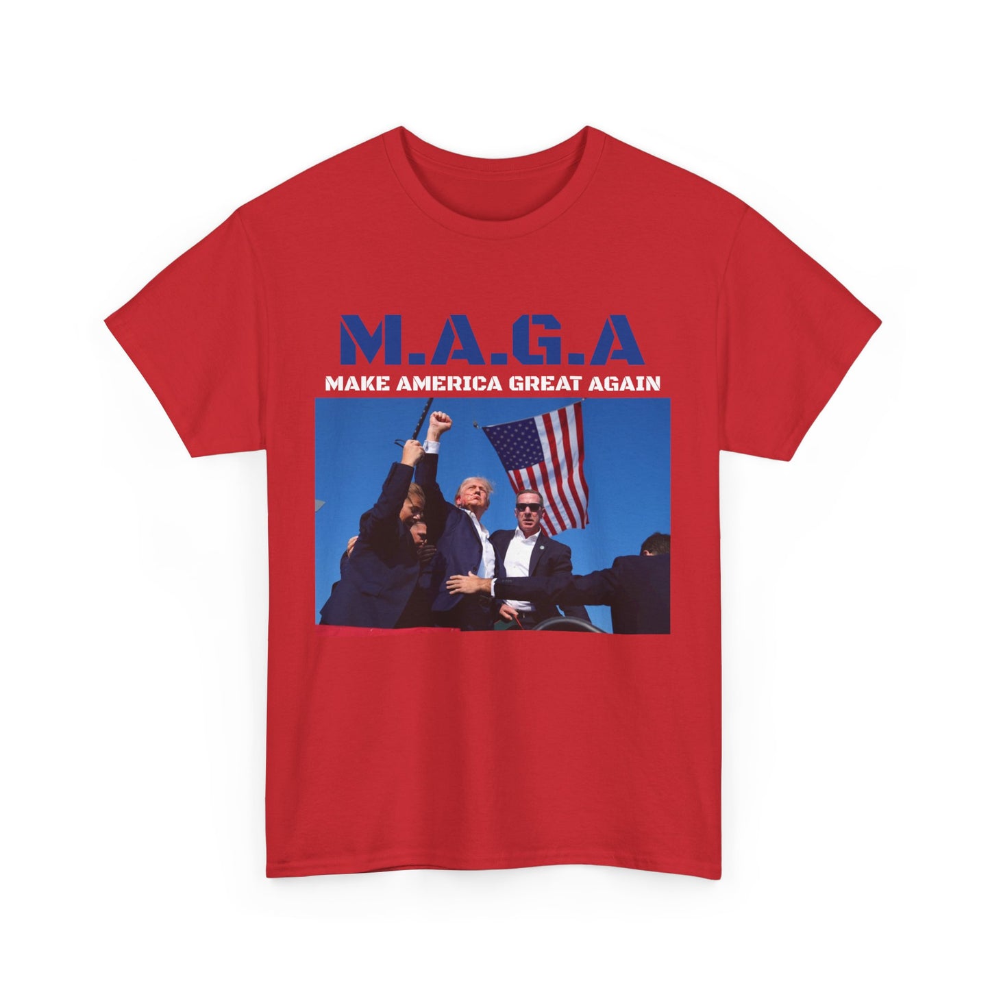 Trump 2024 - Make America Great Again (Shot Explicit Version) Unisex Heavy Cotton Tee