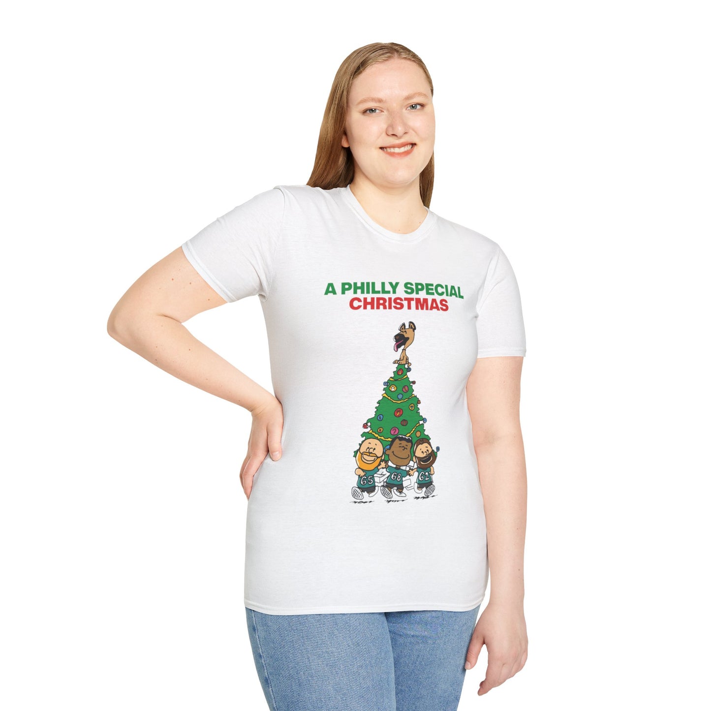 Philadelphia Eagles Christmas - Unisex Softstyle T-Shirt