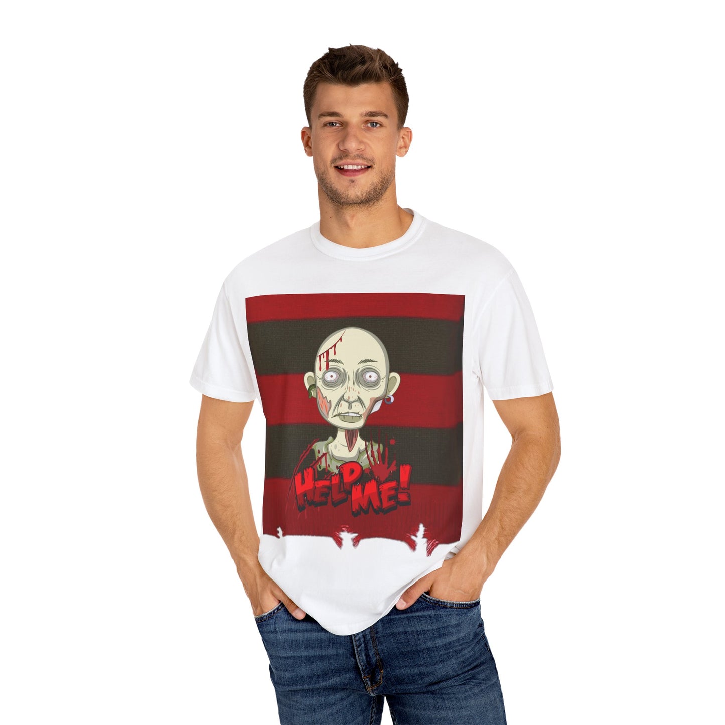 Halloween Freddy-Dyed T-shirt