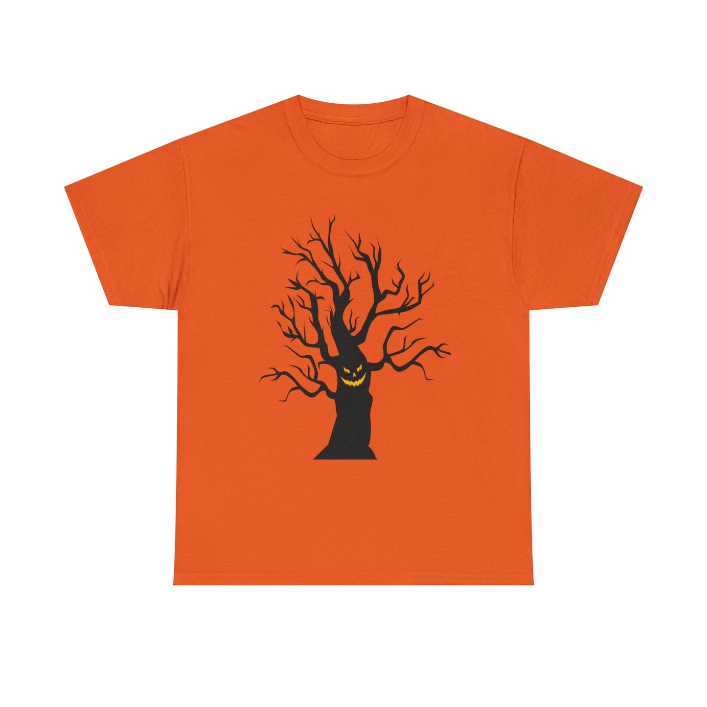 Halloween Scary Tree 03 - Unisex Heavy Cotton Tee