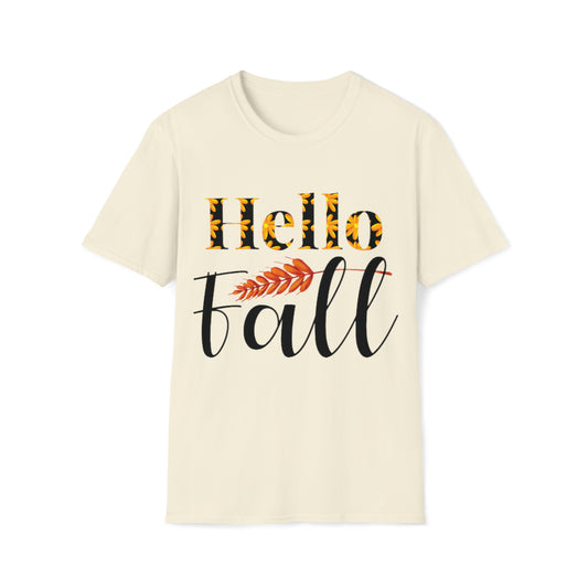 Autumn - 002 Hello Fall Unisex Softstyle T-Shirt