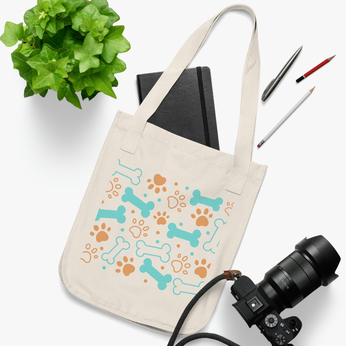 Bones Organic Canvas Tote Bag