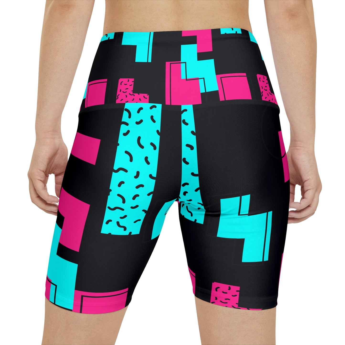 Tetris Women's Workout Shorts (AOP)