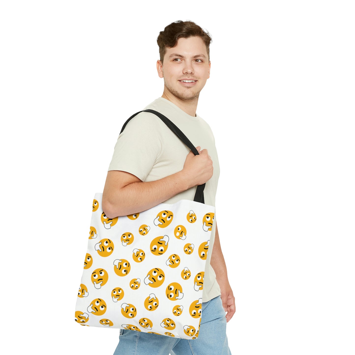 Hmm emoji - AOP Tote Bag